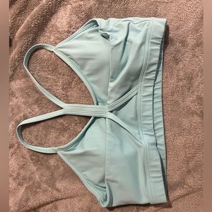 Orange gym shark sports bra. Size medium. No padding